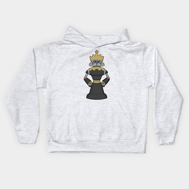 Chess piece King Crown Chess Kids Hoodie by Markus Schnabel